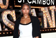 Lori Harvey Serves Old Money Vibes in a Preppy Chanel Mini Dress and Pearl Waist Chain 1