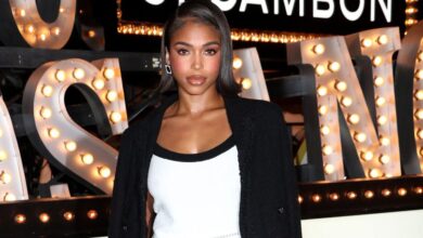 Lori Harvey Serves Old Money Vibes in a Preppy Chanel Mini Dress and Pearl Waist Chain 1