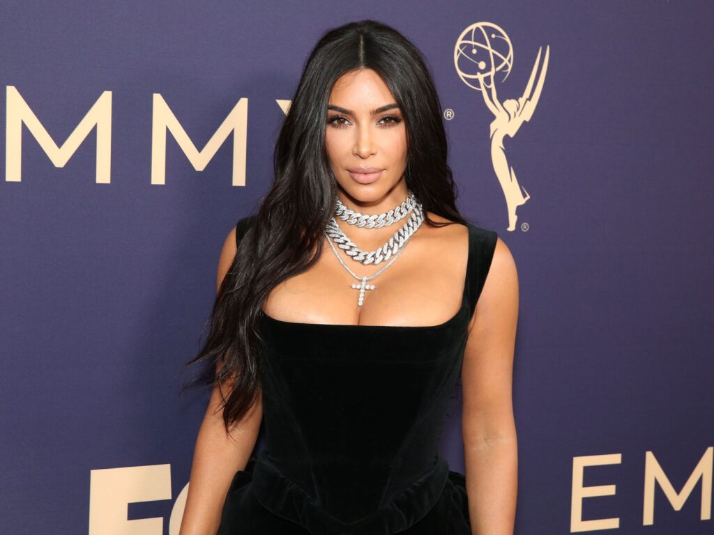 Kim Kardashian reality star radiates beauty